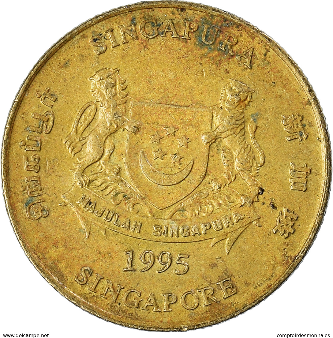 Monnaie, Singapour, 5 Cents, 1995 - Singapour
