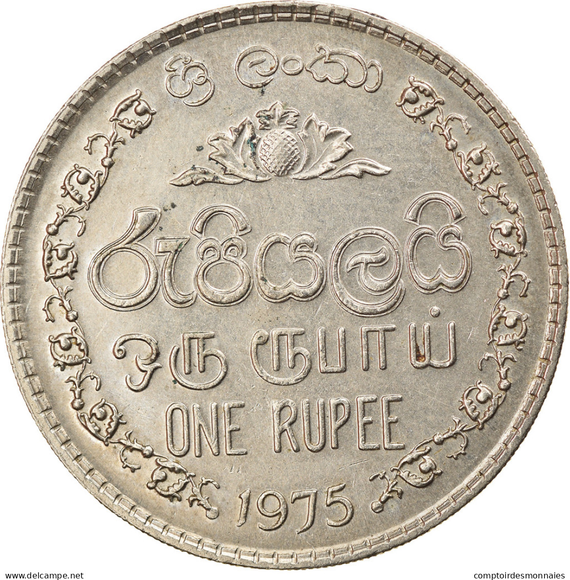 Monnaie, Sri Lanka, Rupee, 1975, SUP, Copper-nickel, KM:136.1 - Sri Lanka