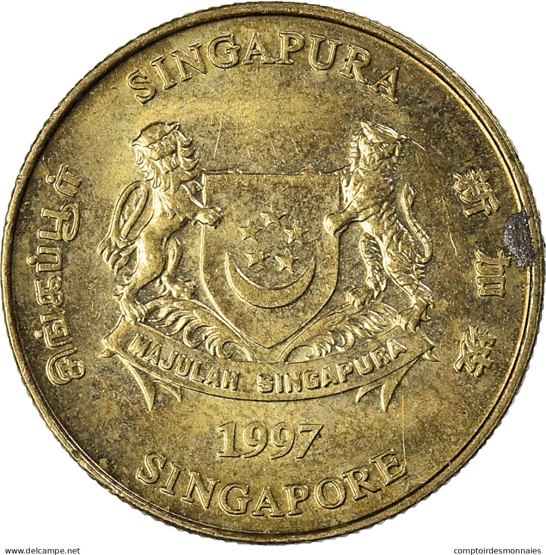 Monnaie, Singapour, 5 Cents, 1997 - Singapur