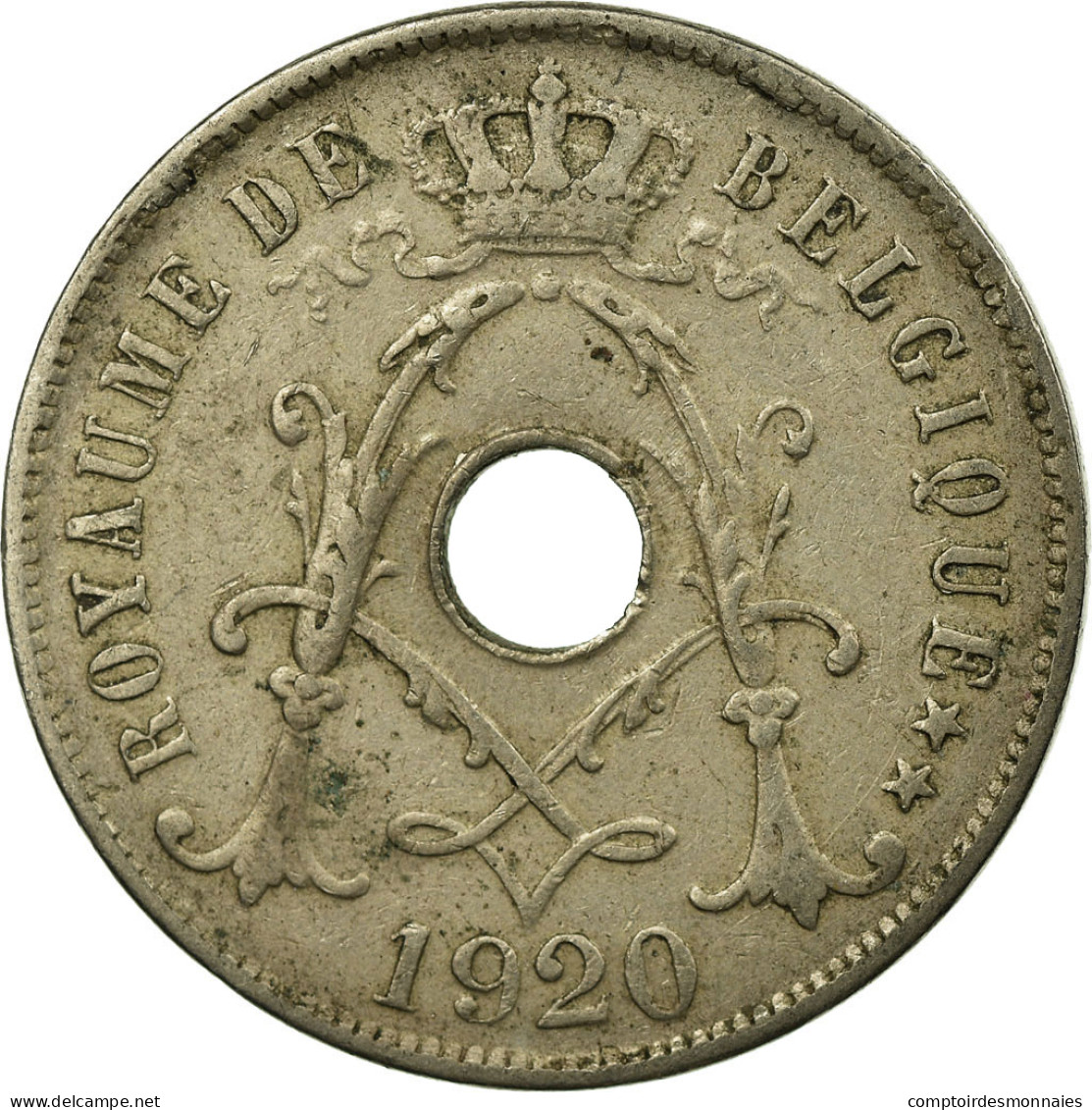 Monnaie, Belgique, 25 Centimes, 1920, TTB, Copper-nickel, KM:68.2 - 25 Centimes