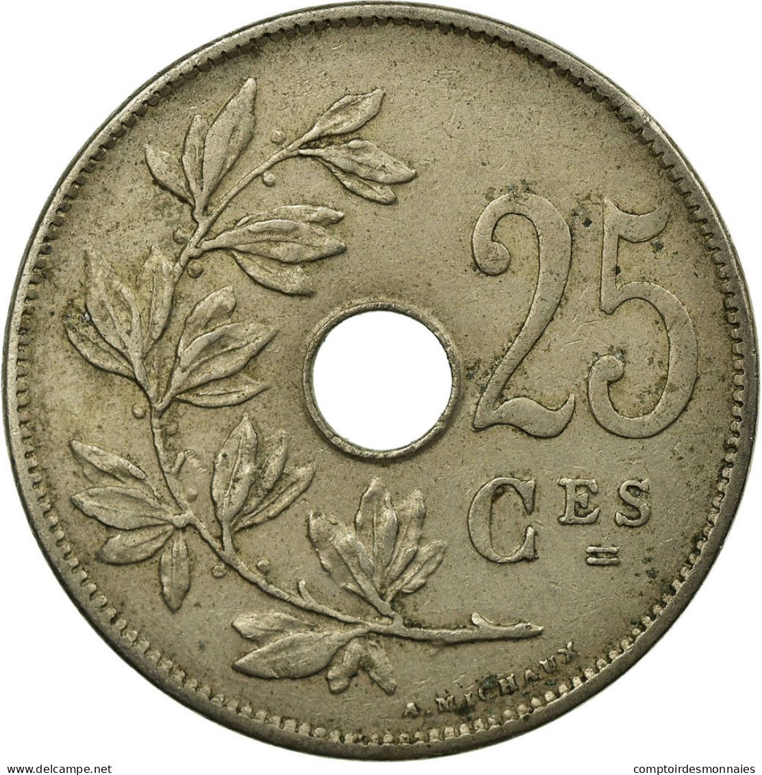 Monnaie, Belgique, 25 Centimes, 1920, TTB, Copper-nickel, KM:68.2 - 25 Cent