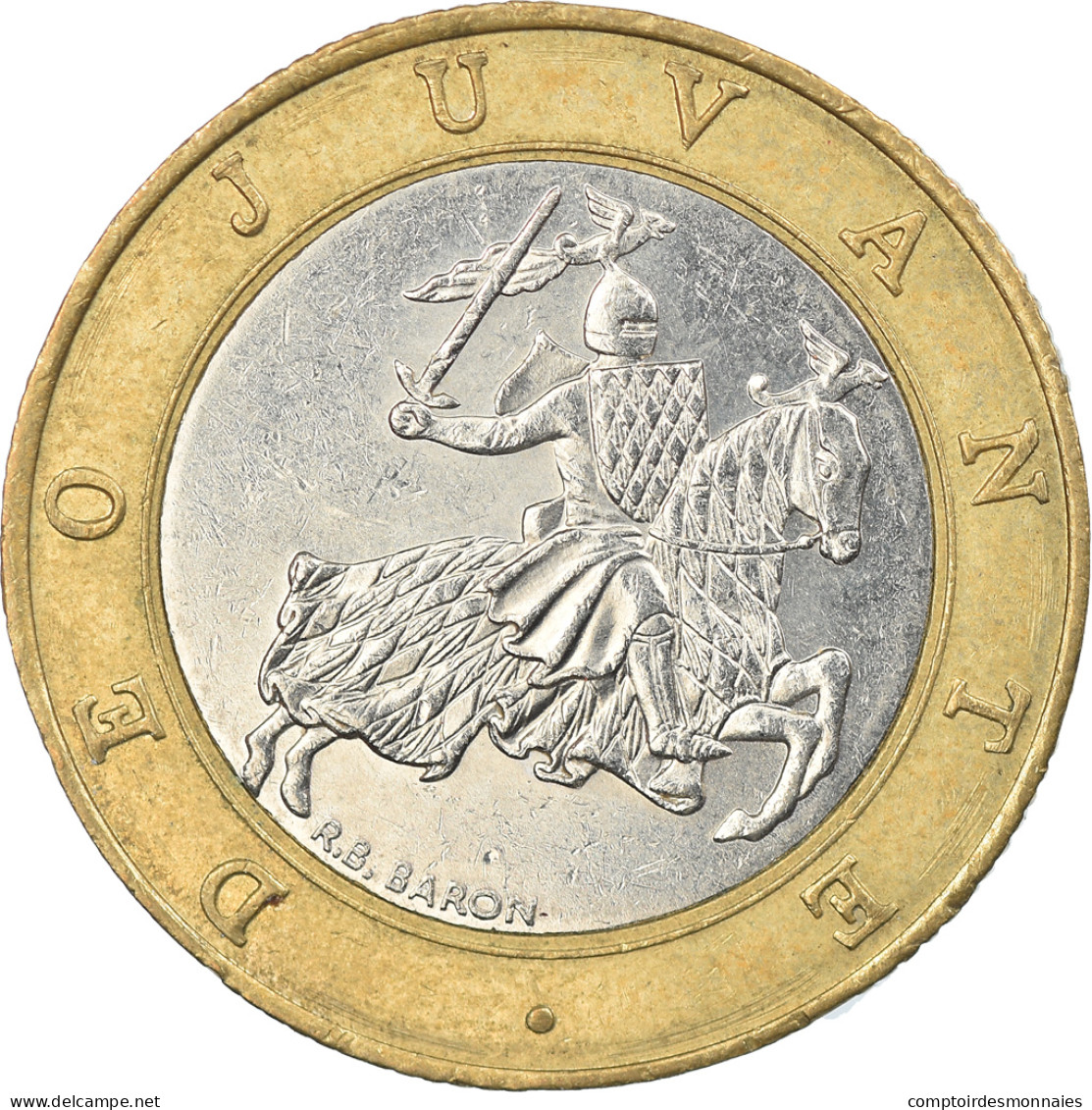 Monnaie, Monaco, Rainier III, 10 Francs, 1995, TTB, Bi-Metallic, Gadoury:160 - 1960-2001 Nieuwe Frank