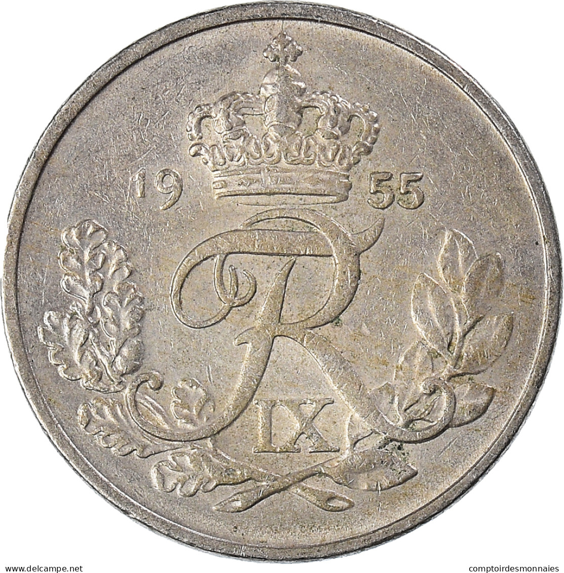 Monnaie, Danemark, 10 Öre, 1955 - Dänemark