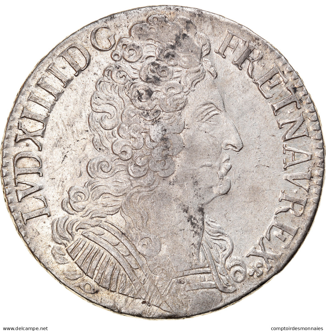 Monnaie, France, Louis XIV, Écu Aux 3 Couronnes, Ecu, 1710, Amiens, TTB+ - 1643-1715 Ludwig XIV.