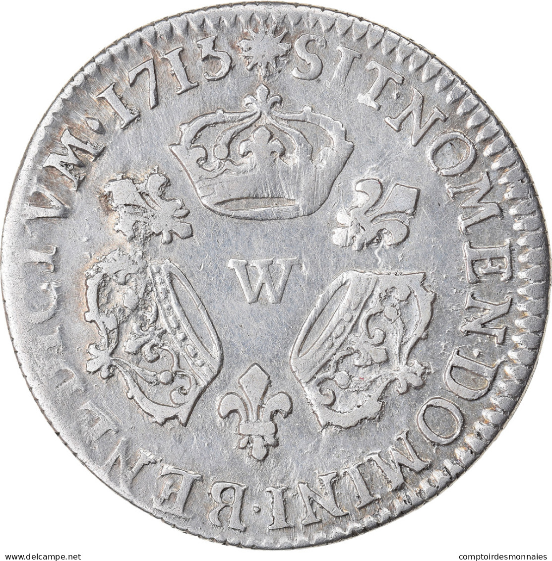 Monnaie, France, Louis XIV, 1/10 Écu Aux 3 Couronnes, 1/10 Ecu, 1715, Lille - 1643-1715 Luigi XIV El Re Sole