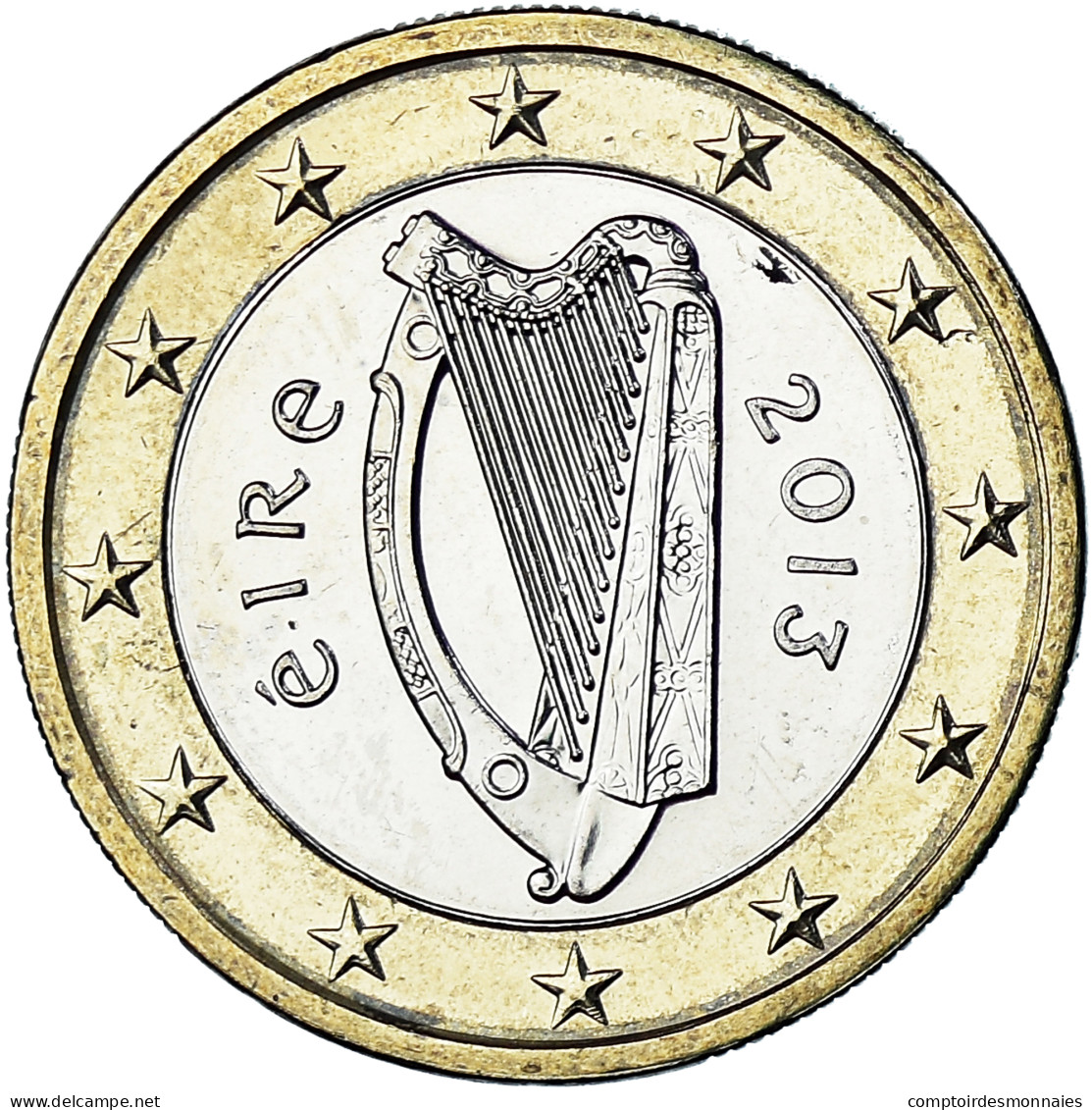 République D'Irlande, Euro, 2013, SPL, Bimétallique, KM:50 - Irland