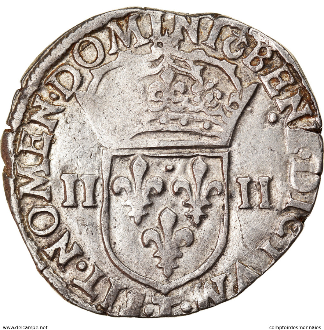 Monnaie, France, Henri IV, 1/4 Ecu, 1605, Nantes, TB+, Argent, Duplessy:1224 - 1589-1610 Henri IV Le Vert-Galant