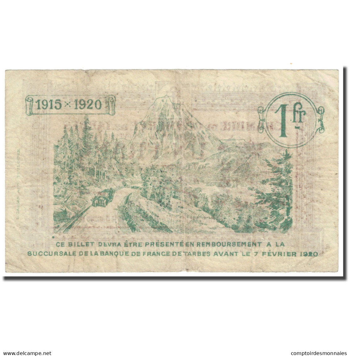 France, Tarbes, 1 Franc, 1915, Chambre De Commerce, TB, Pirot:120-5 - Handelskammer