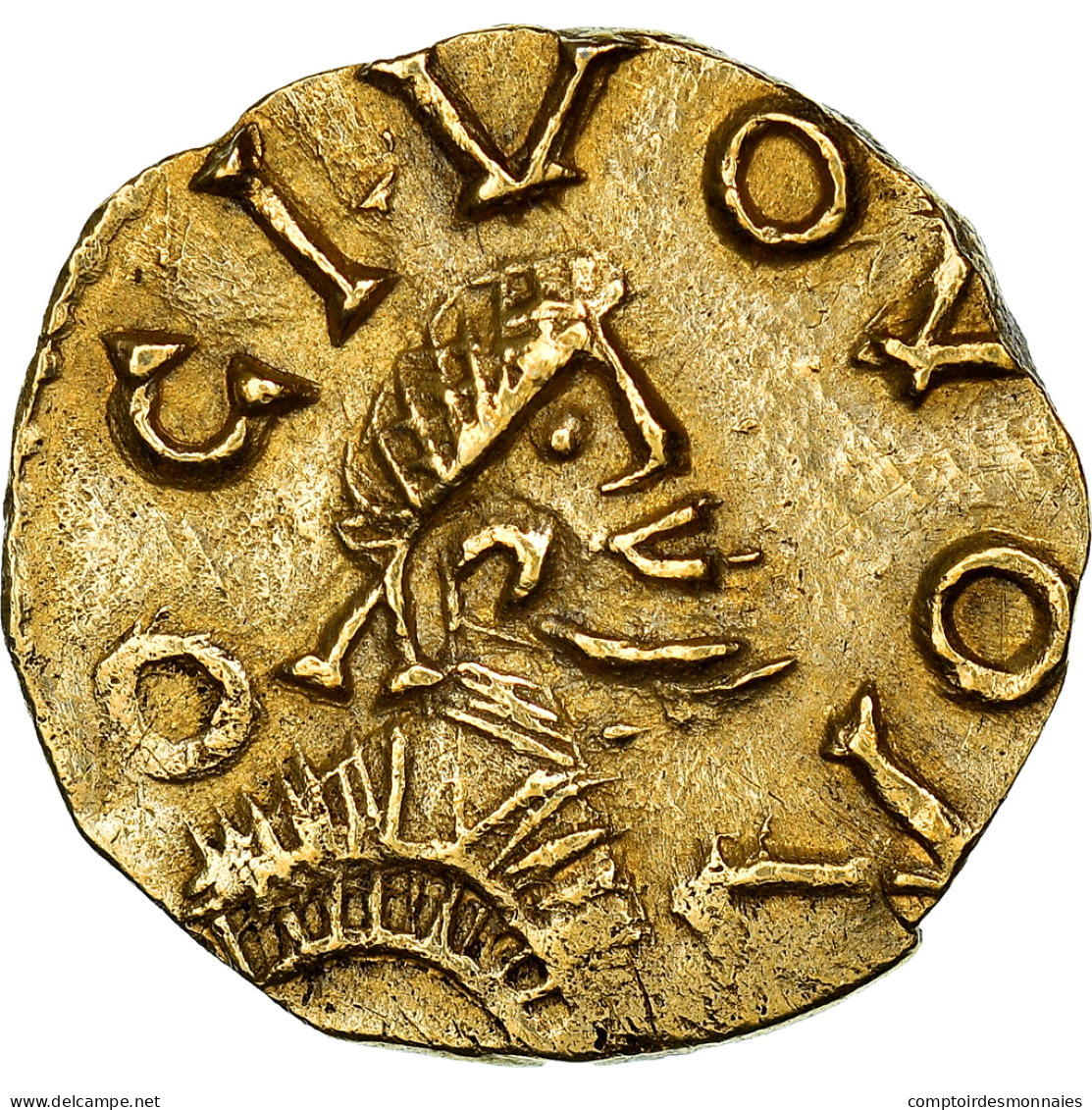 Monnaie, France, Domoaldo, Triens, 620-675, Neuvy, SUP, Or - 470-751 Merovinger