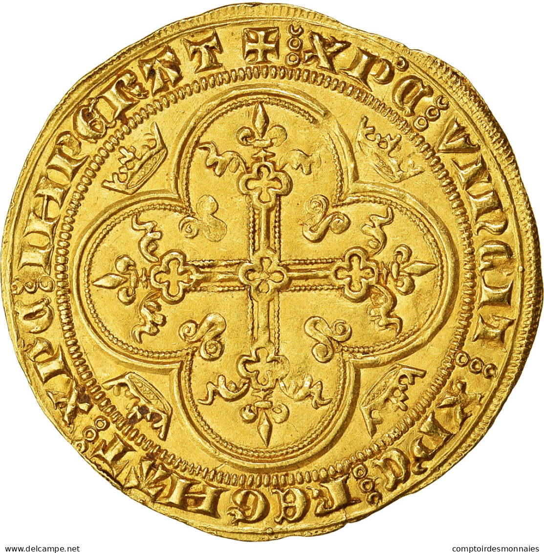 France, Philippe VI, Lion D'or, 1338, Or, SUP, Duplessy:250 - 1328-1350 Philipp VI.
