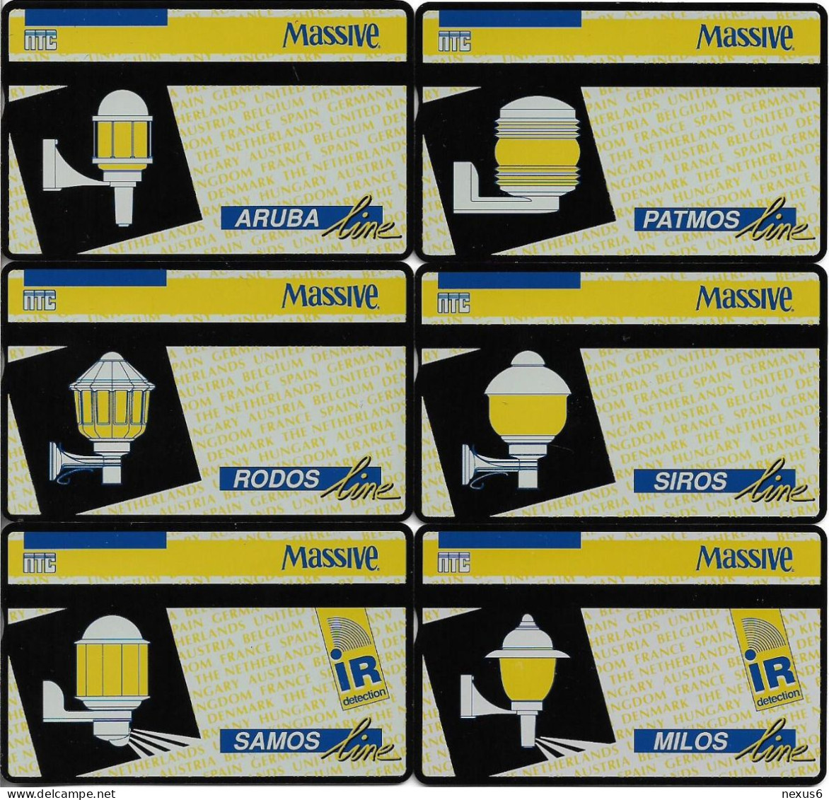 Netherlands - KPN - L&G - RCZ529A-F - 'Massive' Collect. '93 - Greece & Aruba Complete Set Of 6, 4U, 1993, 1.000ex, Mint - Privé