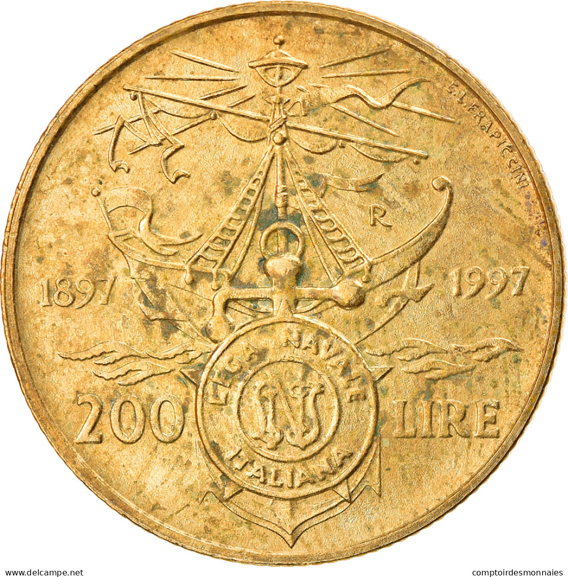 Monnaie, Italie, 200 Lire, 1997, Rome, TB, Aluminum-Bronze, KM:186 - 200 Lire