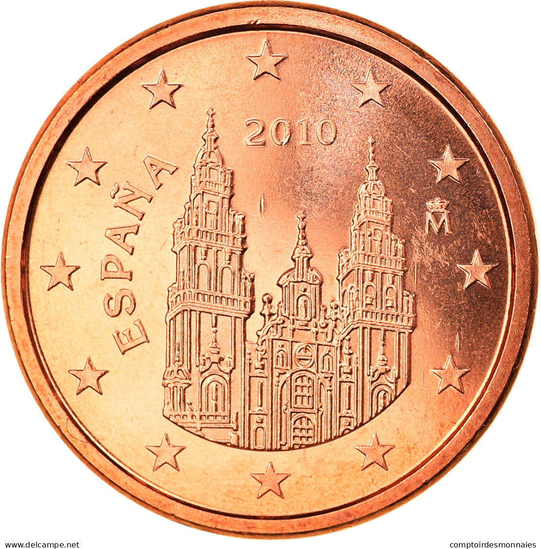 Espagne, Euro Cent, 2010, Madrid, FDC, Copper Plated Steel, KM:1144 - Spanje