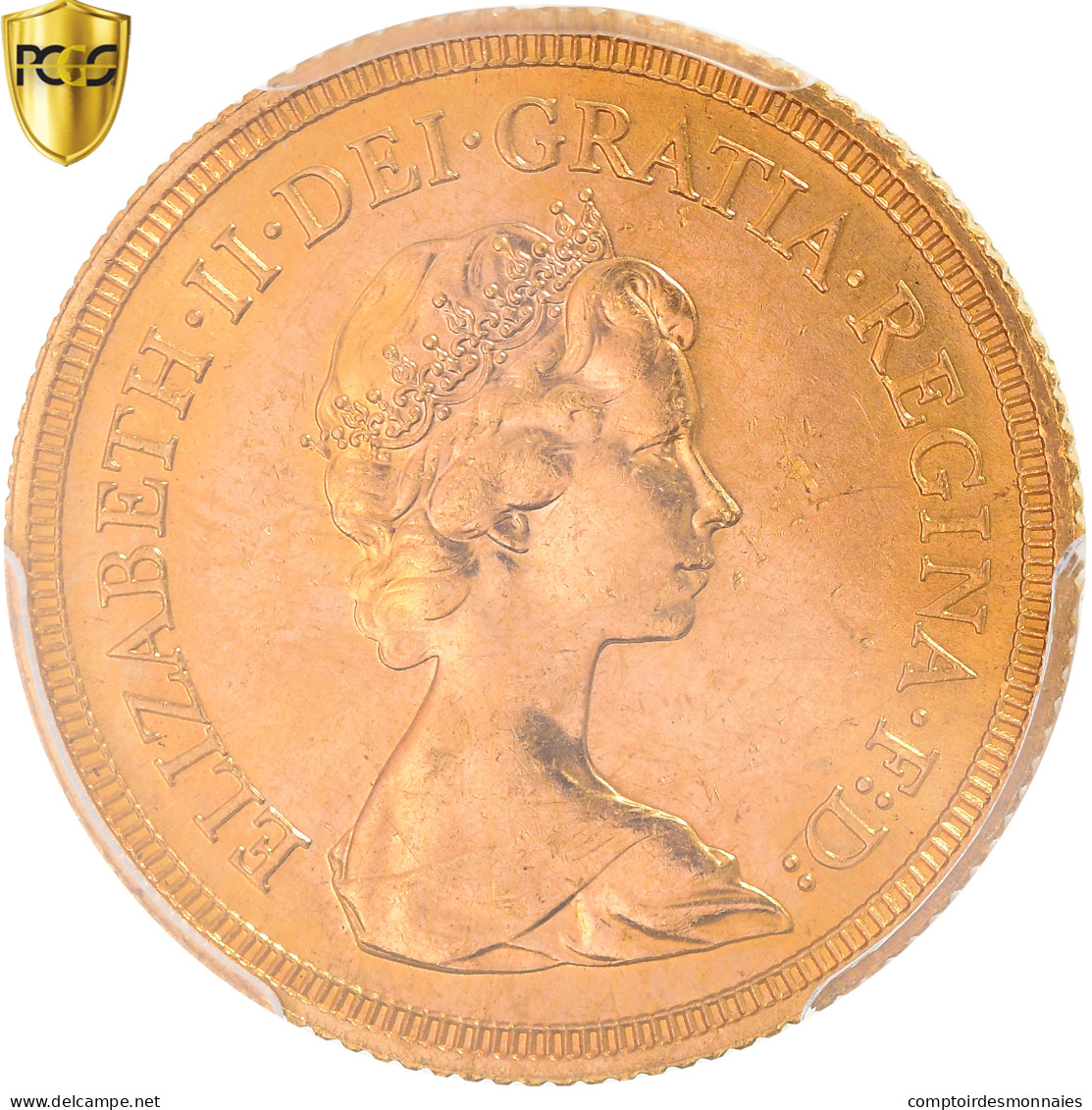 Grande-Bretagne, Elizabeth II, Sovereign, 1974, Londres, Or, PCGS, MS64, KM:919 - 1 Sovereign