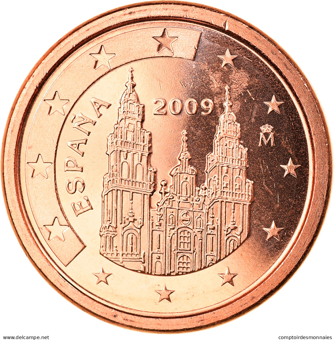 Espagne, Euro Cent, 2009, Madrid, FDC, Copper Plated Steel, KM:1040 - Spagna