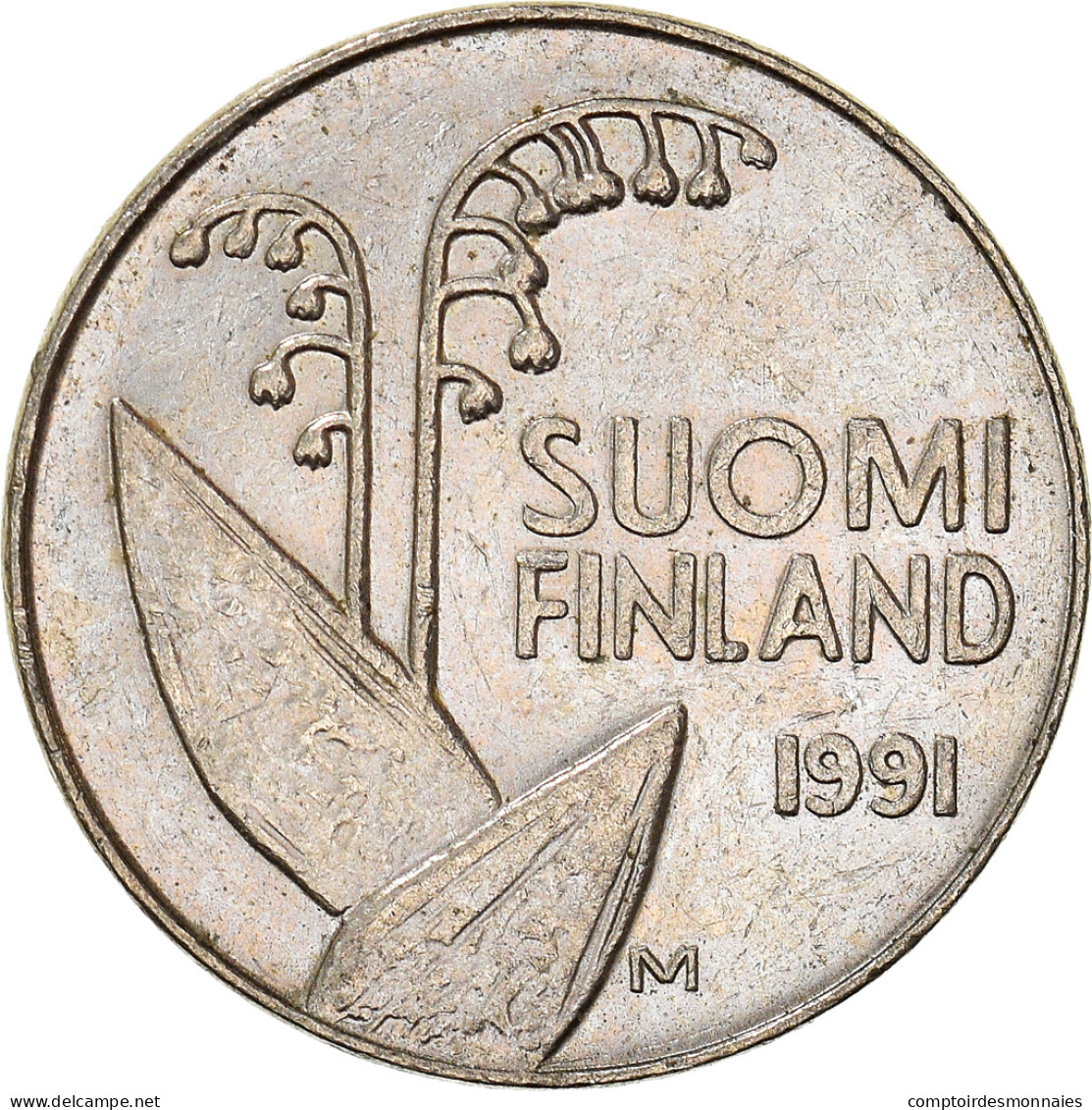 Monnaie, Finlande, 10 Pennia, 1991 - Finlande