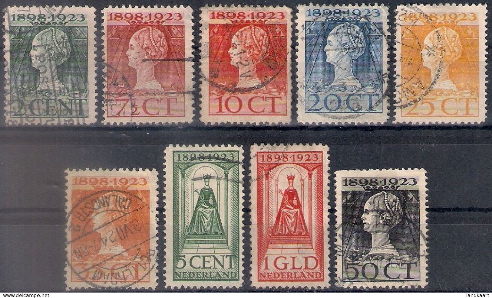 Netherlands 1923, NVPH Nr 121-29, Used, But - Usati