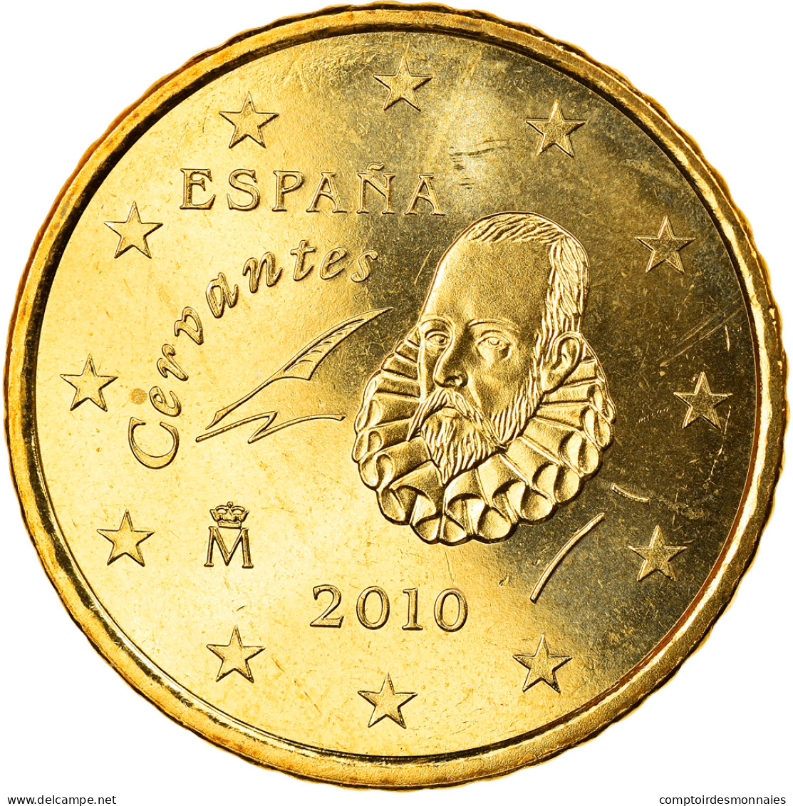 Espagne, 50 Euro Cent, 2010, Madrid, FDC, Laiton, KM:1149 - Spagna