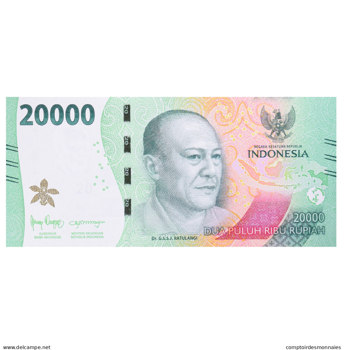 Billet, Indonésie, 2022, 20000 RUPIAH, NEUF - Indonésie