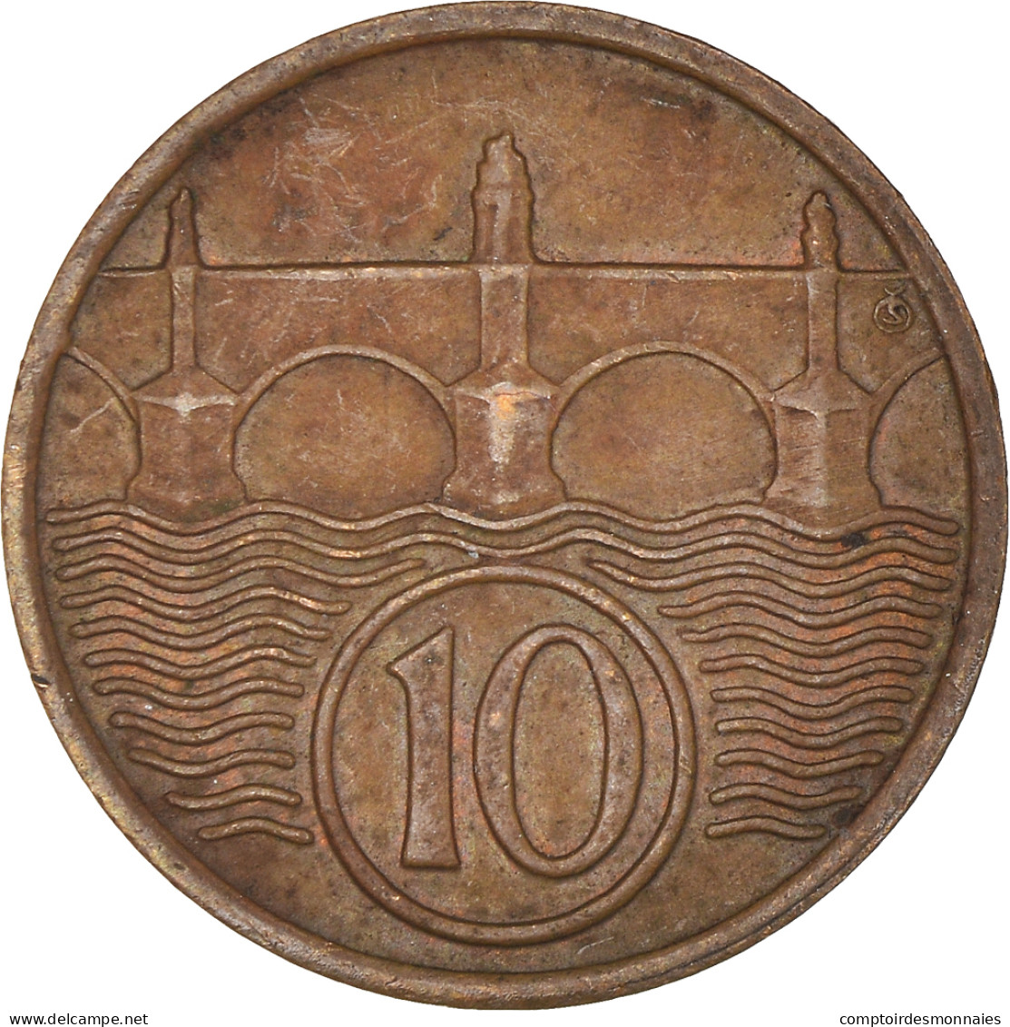 Monnaie, Tchécoslovaquie, 10 Haleru, 1934, TTB, Bronze, KM:3 - Czechoslovakia