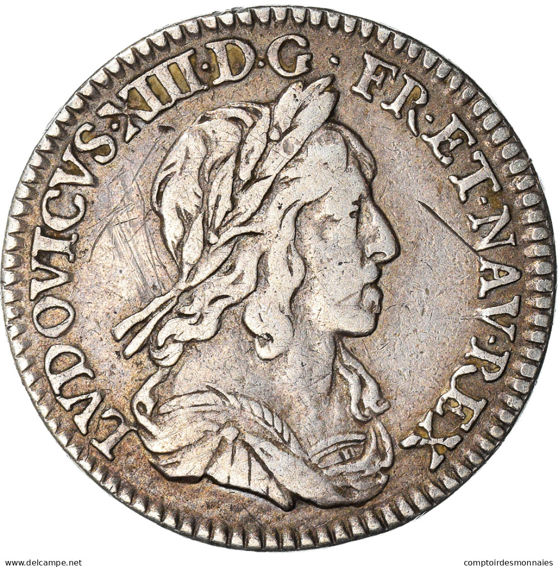 Monnaie, France, Louis XIII, 1/12 Ecu, 1643, Paris, Quadruple Piéfort, TTB - 1610-1643 Louis XIII The Just