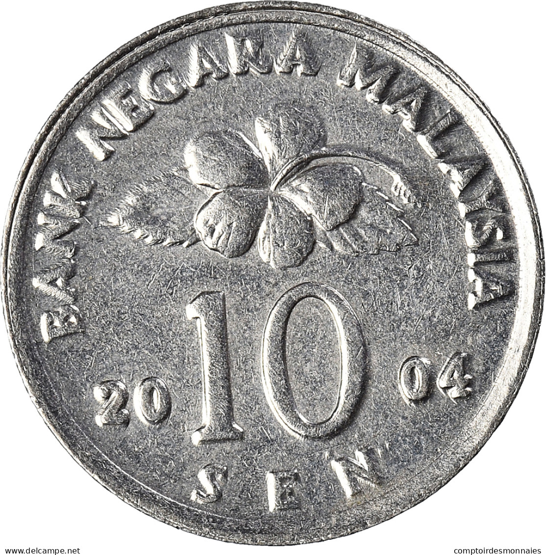 Monnaie, Malaysie, 10 Sen, 2004 - Maleisië