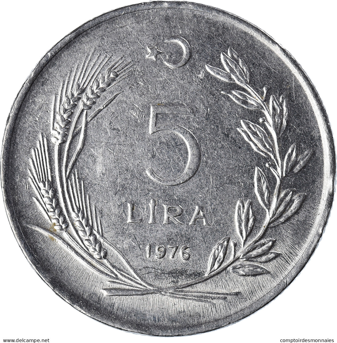 Monnaie, Turquie, 5 Lira, 1976 - Turkey