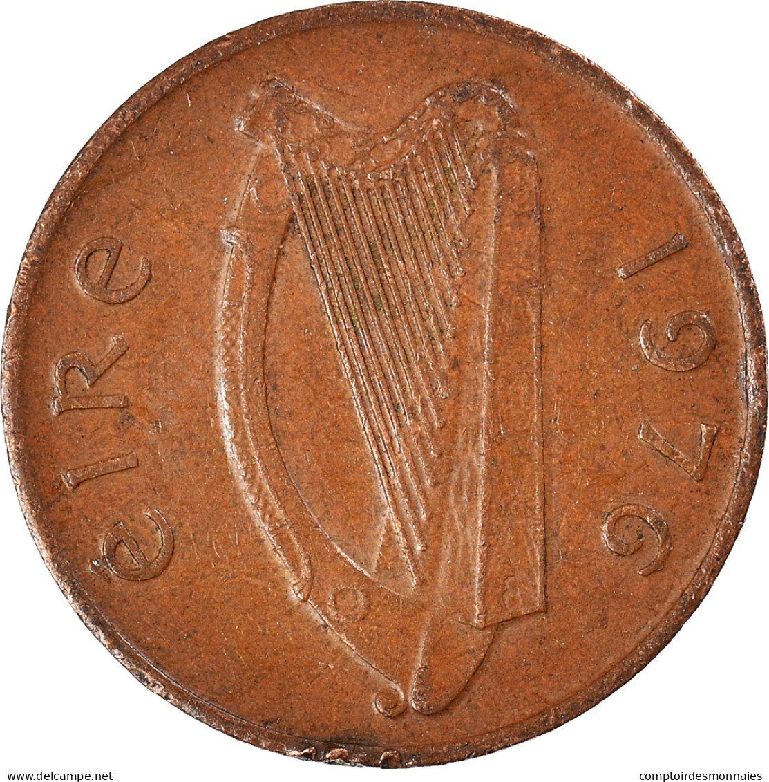 Monnaie, République D'Irlande, Penny, 1976 - Irlande