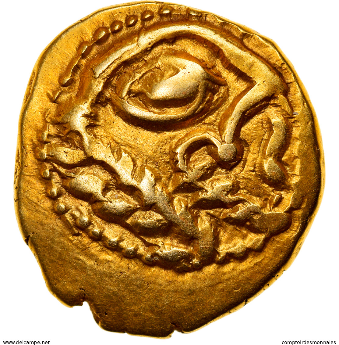 Bellovaques, Statère "à L'astre", Ca. 60-40 BC, Or, SUP, Delestrée:271 - Galle