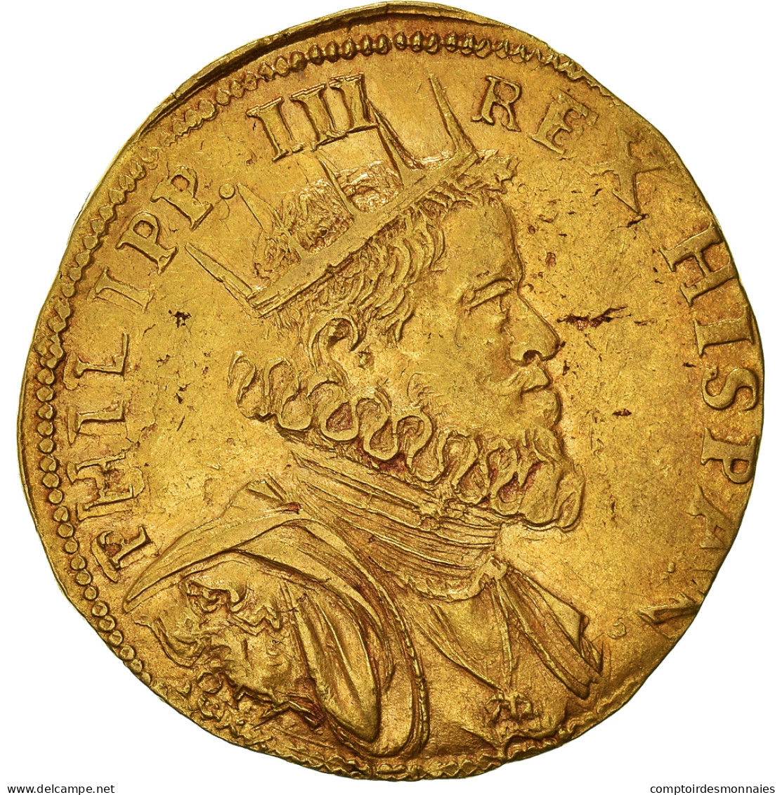 Monnaie, États Italiens, Filippo III, Quadruple, 1598-1621, Milan, Très Rare - Lombardien-Venezia