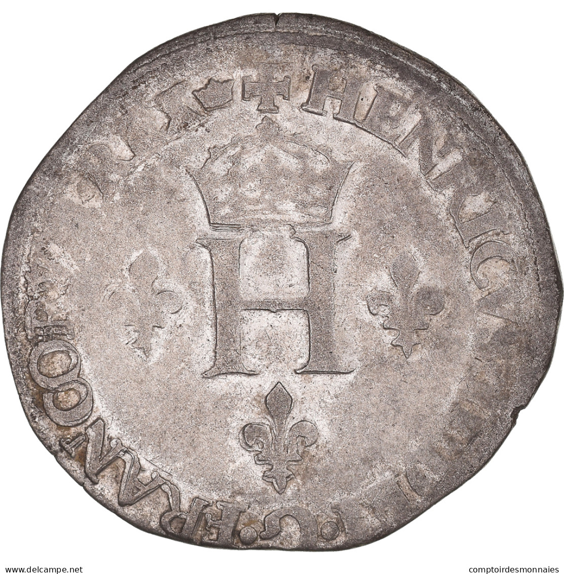 Monnaie, France, Henri II, Gros De Nesle, 1550, Paris, TB+, Billon, Sombart:4456 - 1547-1559 Enrique II