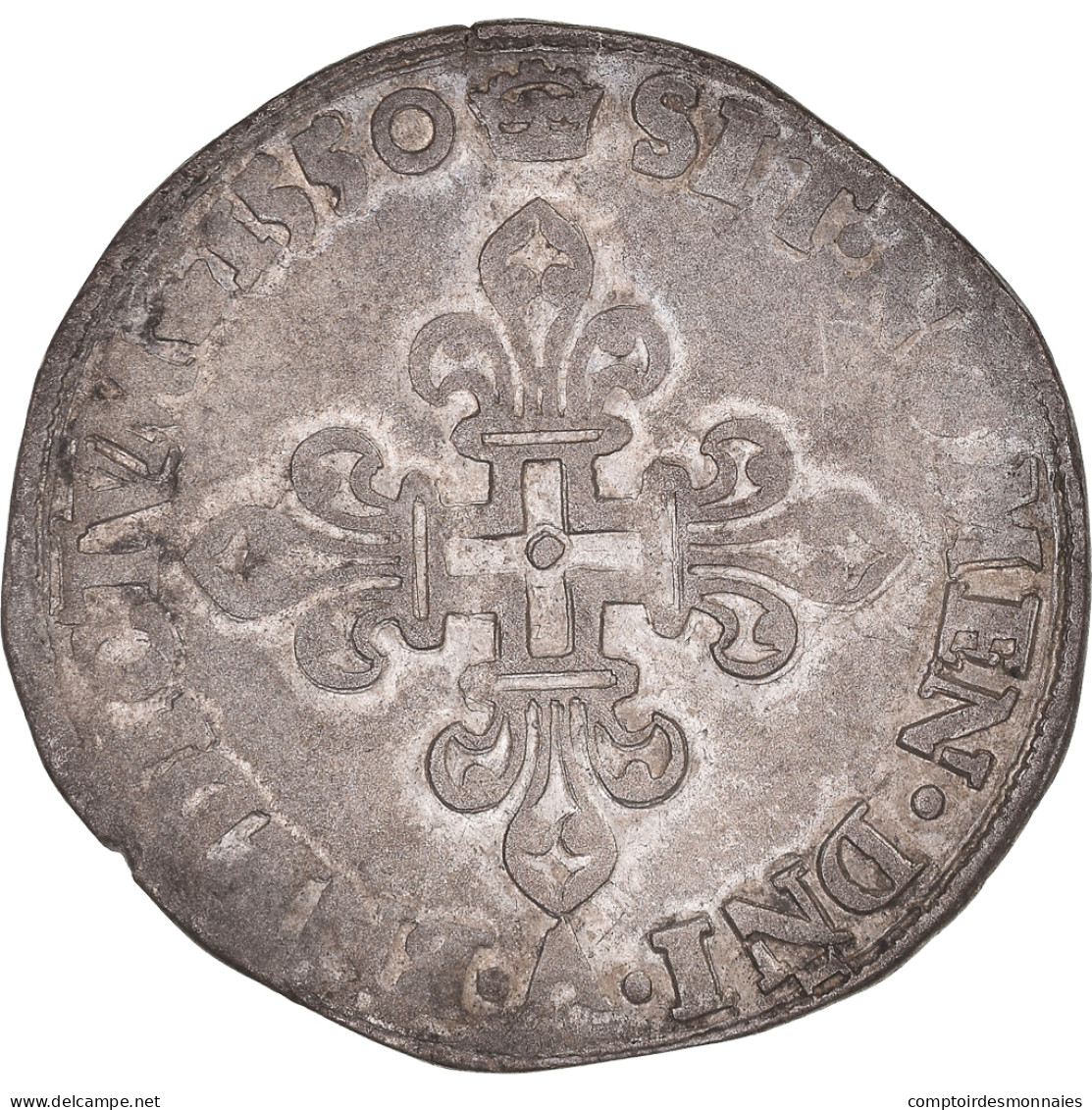 Monnaie, France, Henri II, Gros De Nesle, 1550, Paris, TB+, Billon, Sombart:4456 - 1547-1559 Enrique II