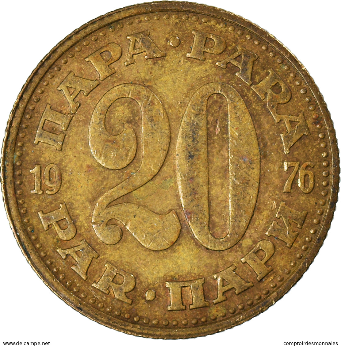 Monnaie, Yougoslavie, 20 Para, 1976 - Yougoslavie
