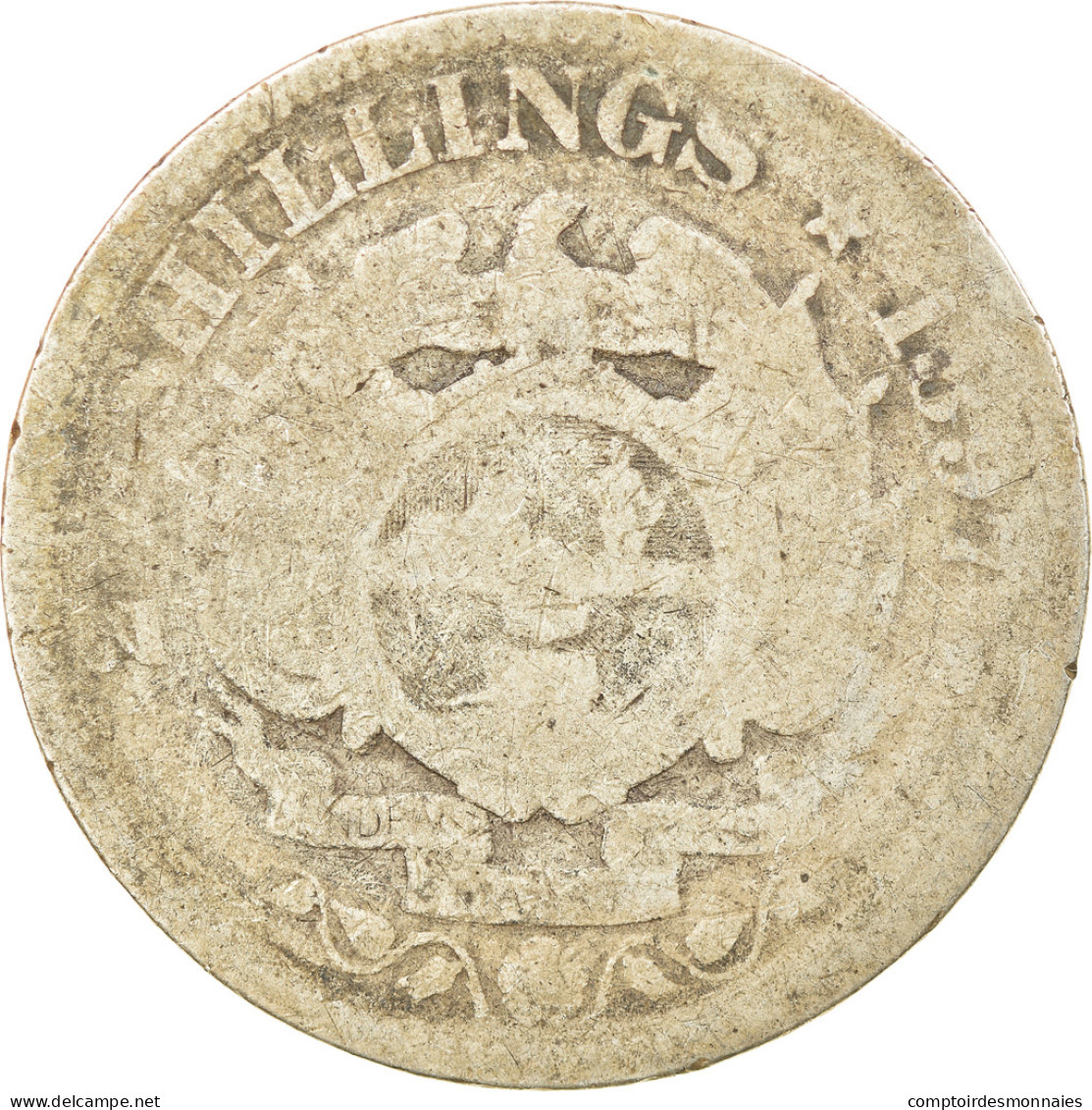 Monnaie, Afrique Du Sud, Kruger, 2 Shillings, 1897, B+, Argent, KM:6 - South Africa