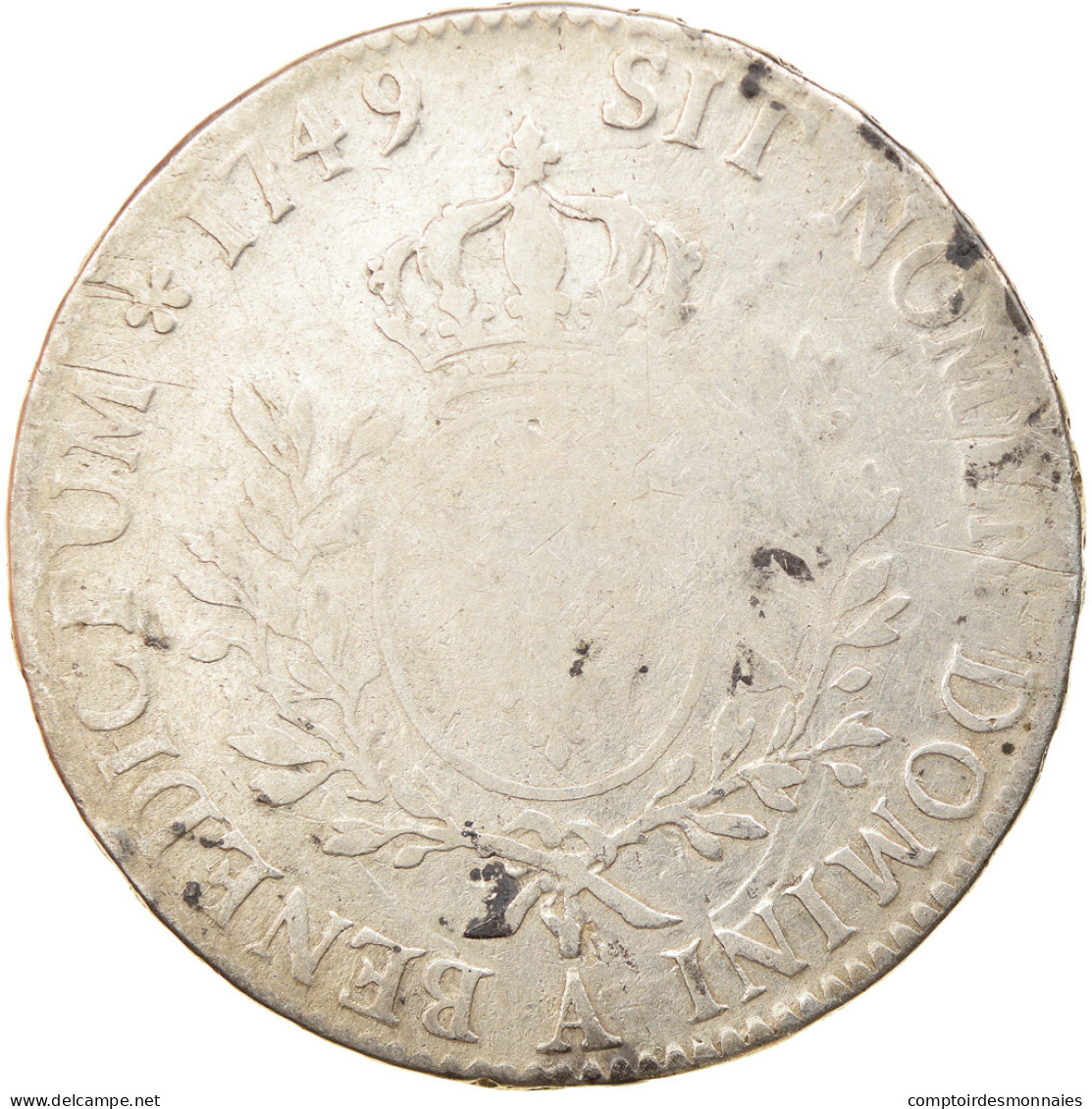 Monnaie, France, Louis XV, Écu Au Bandeau, Ecu, 1749, Paris, TB, Argent - 1715-1774 Ludwig XV. Der Vielgeliebte
