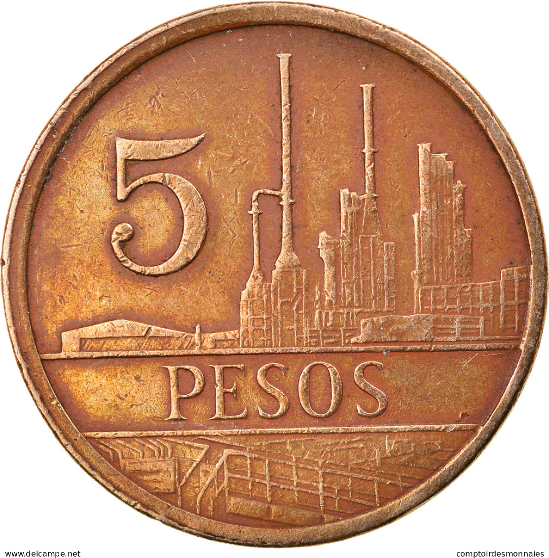 Monnaie, Colombie, 5 Pesos, 1981, TTB, Bronze, KM:268 - Colombie