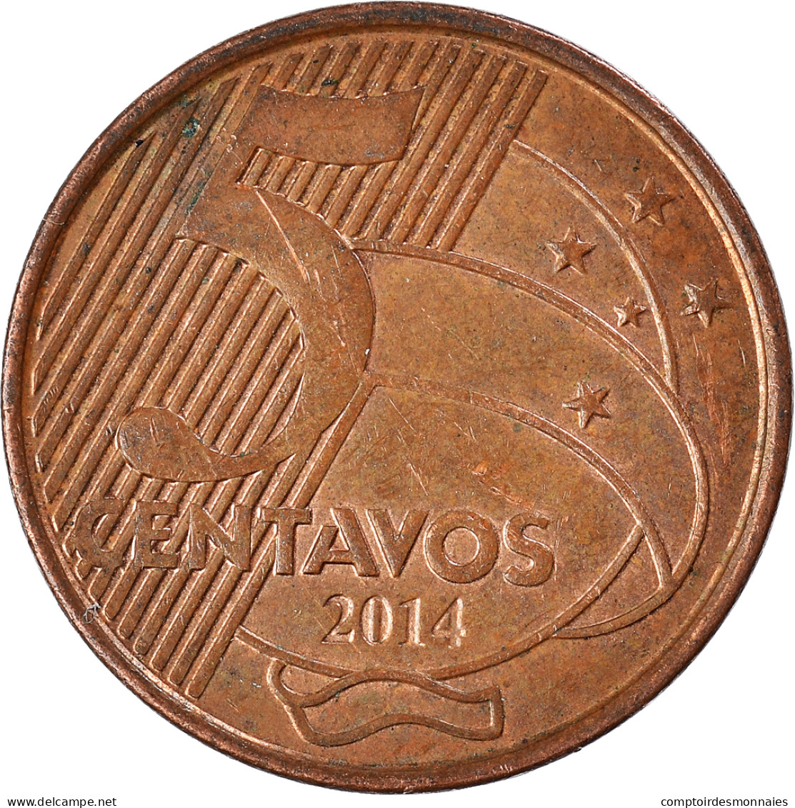 Monnaie, Brésil, 5 Centavos, 2014 - Brazil