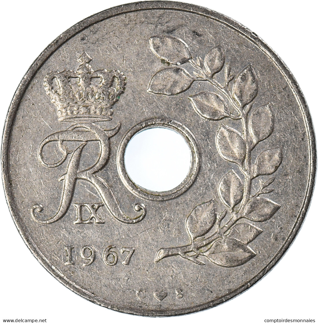 Monnaie, Danemark, 25 Öre, 1967 - Dinamarca