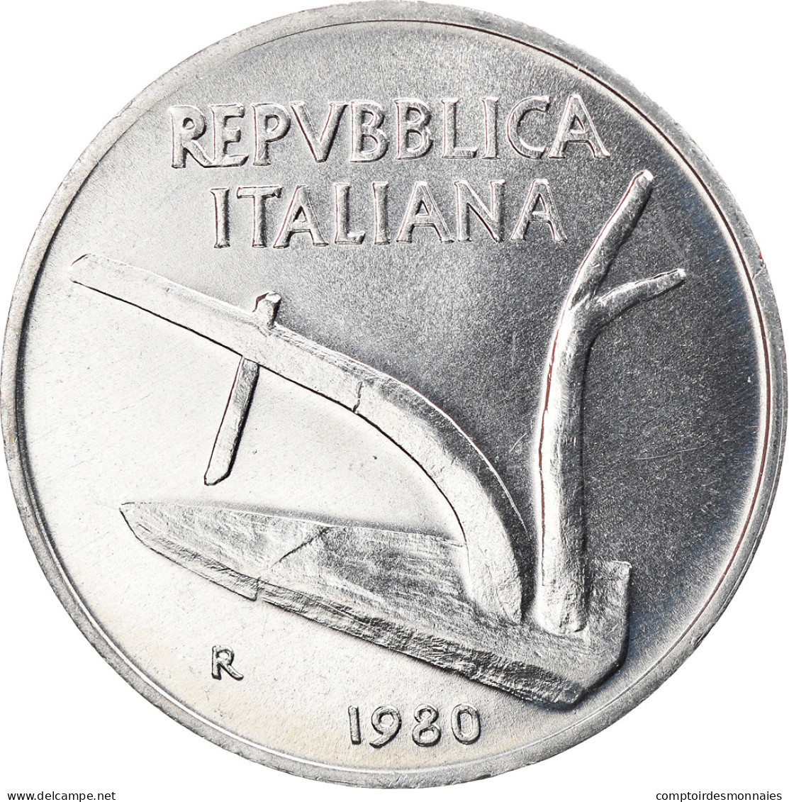 Monnaie, Italie, 10 Lire, 1980, Rome, SUP+, Aluminium, KM:93 - 10 Liras