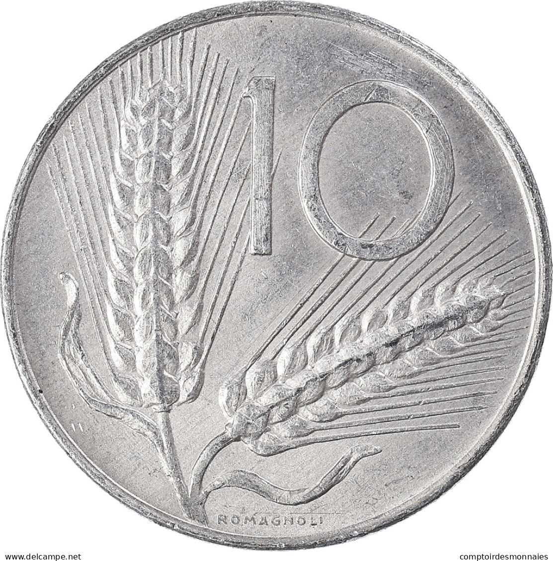 Monnaie, Italie, 10 Lire, 1977 - 10 Liras