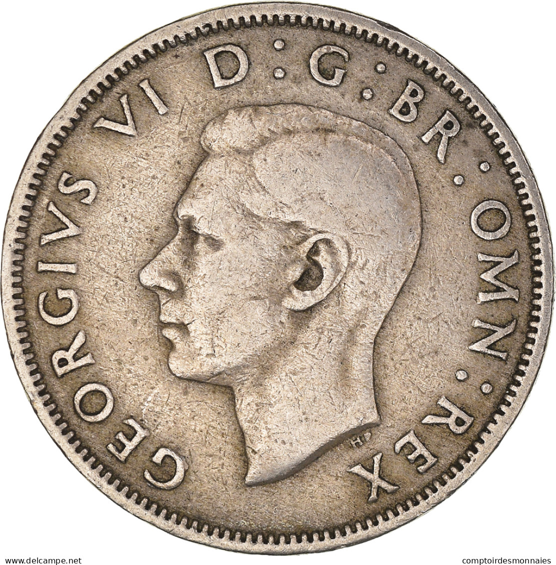 Monnaie, Grande-Bretagne, George VI, Florin, Two Shillings, 1947, TTB - J. 1 Florin / 2 Schillings