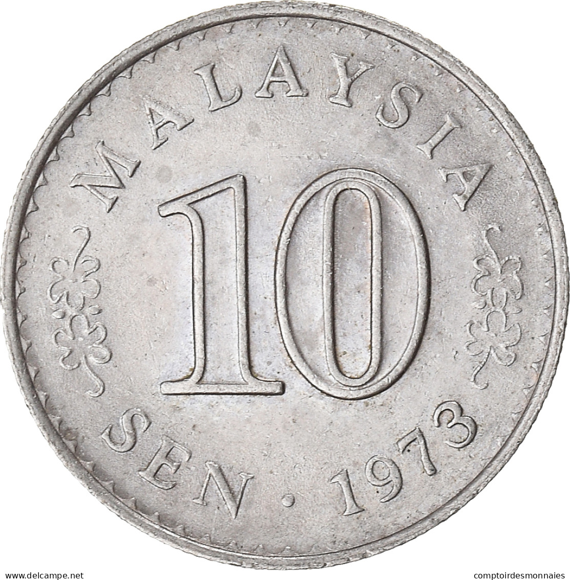 Monnaie, Malaysie, 10 Sen, 1973 - Malaysie