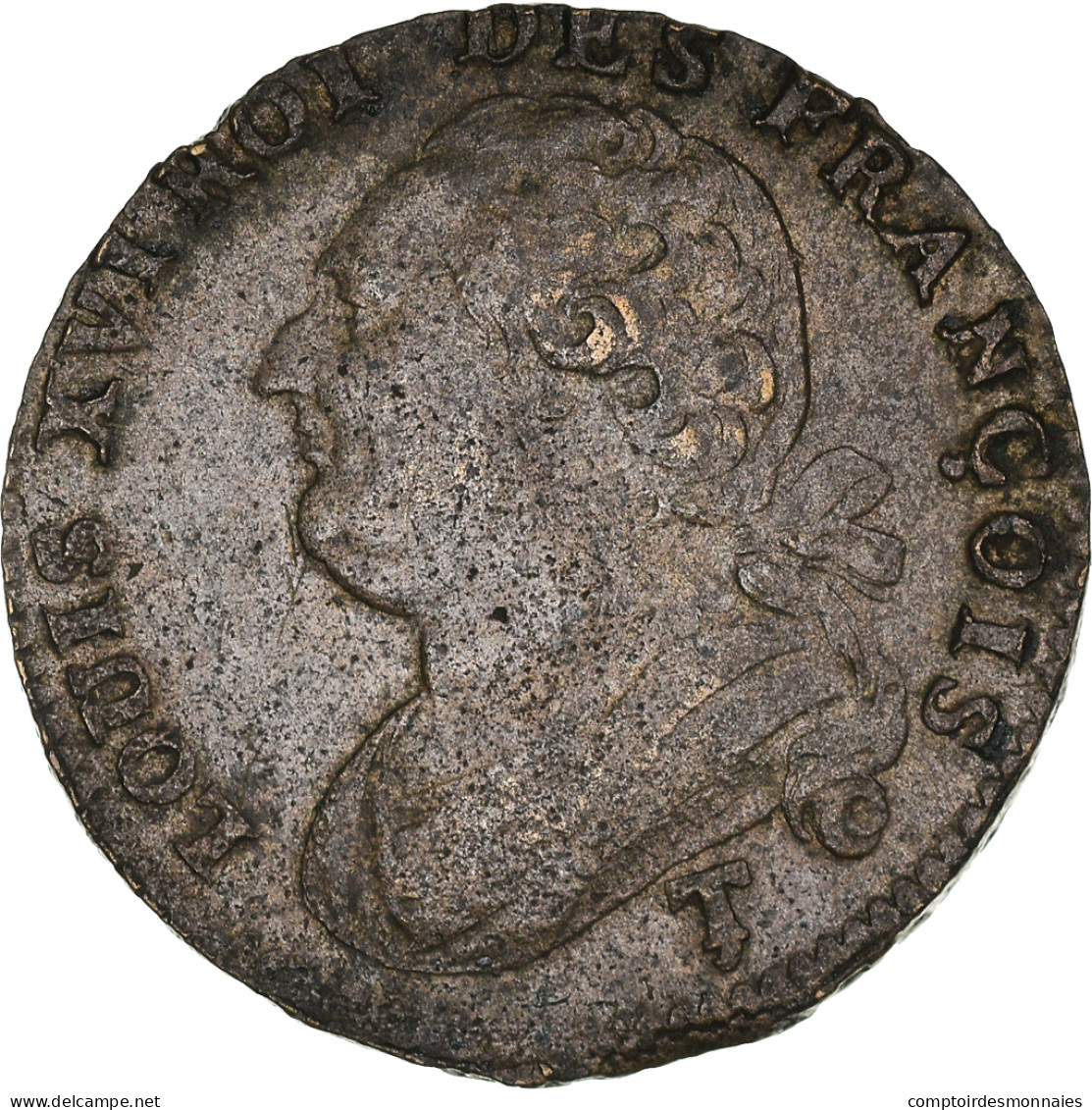 Monnaie, France, Louis XVI, 12 Deniers, 1792, Saumur, TTB, Bronze, Gadoury:15 - Otros & Sin Clasificación