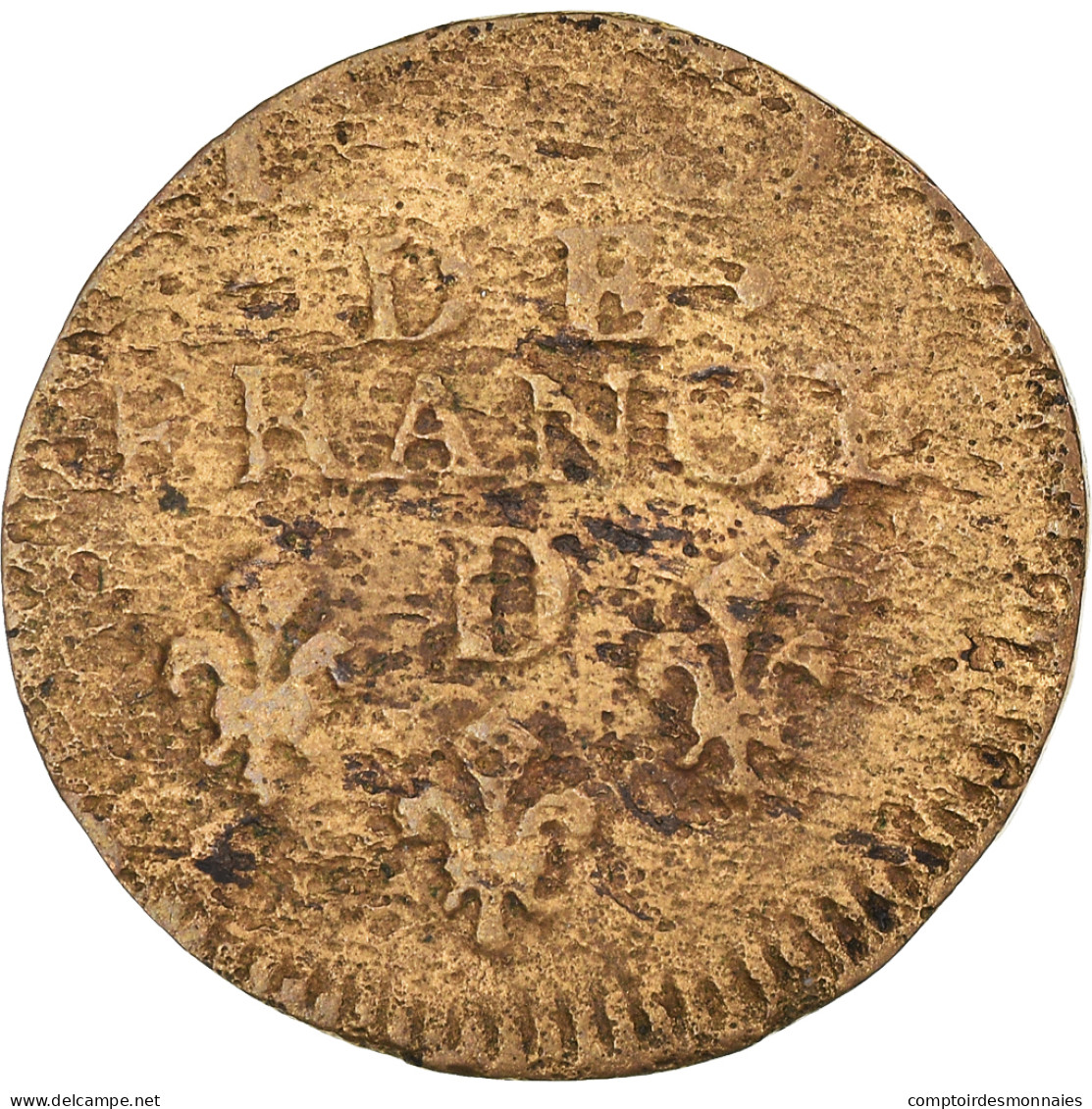 Monnaie, France, Louis XIV, Liard De France Au Buste âgé, Troisième Type - 1643-1715 Luis XIV El Rey Sol