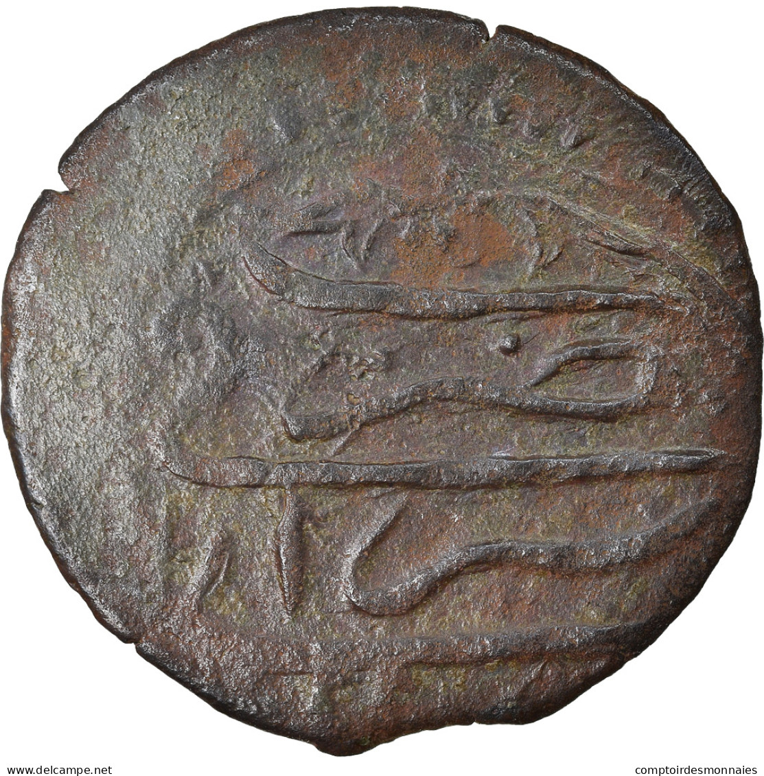 Monnaie, Turquie, Suleyman II, Mangir, AH 1100 (1688), Saray, TB, Cuivre, KM:89 - Turkey