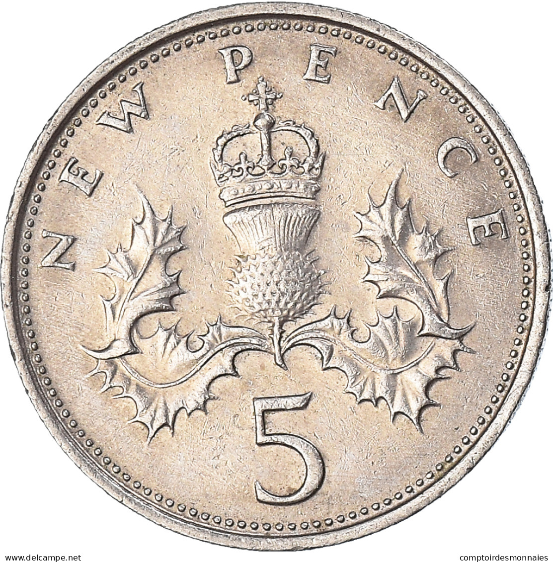 Monnaie, Grande-Bretagne, 5 New Pence, 1970 - 5 Pence & 5 New Pence