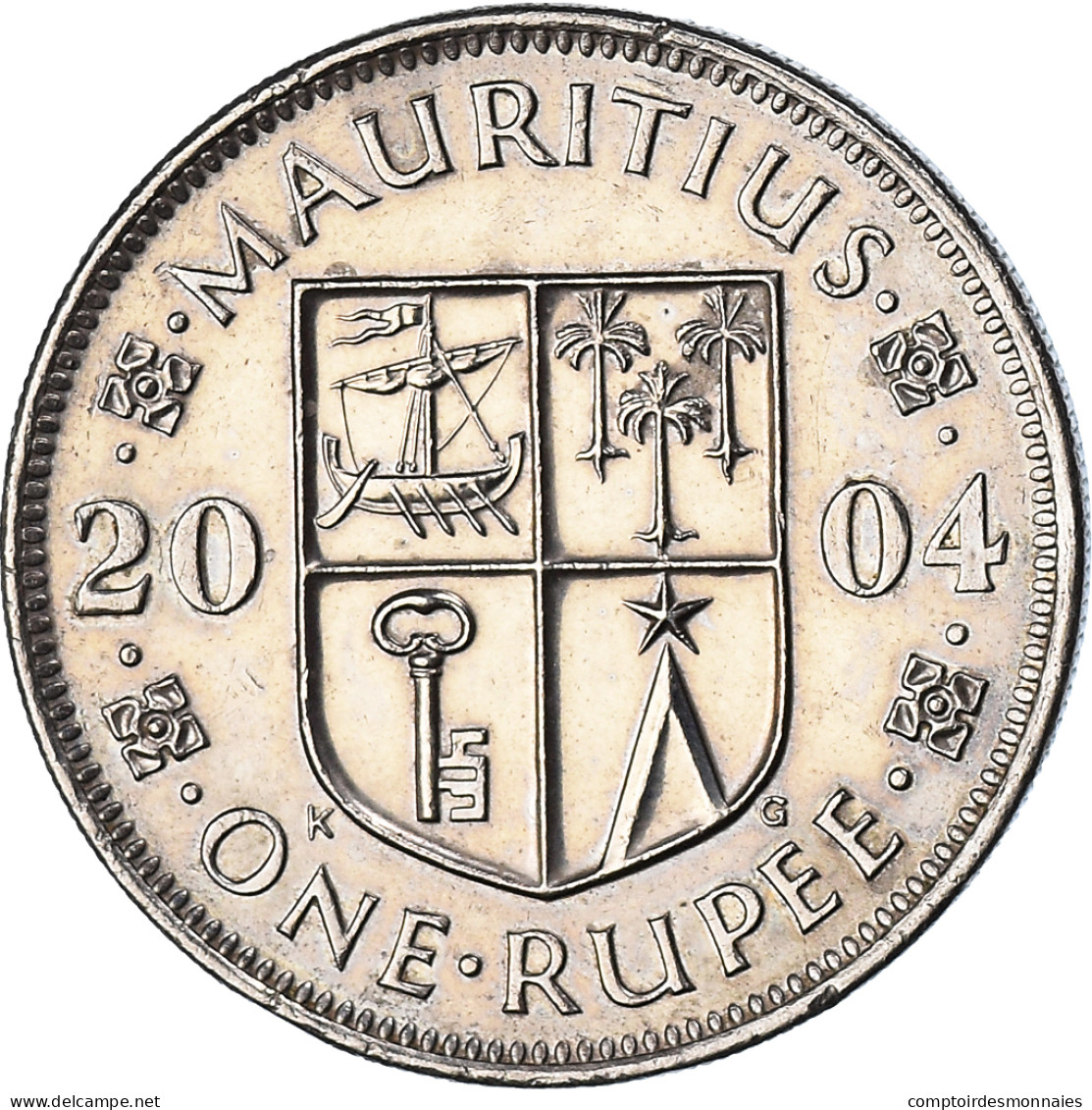 Monnaie, Maurice, Rupee, 2004 - Maurice