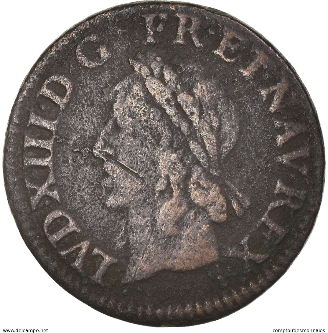Monnaie, France, Louis XIII, Double Tournois De Warin, Tête à Gauche, Double - 1610-1643 Luigi XIII Il Giusto