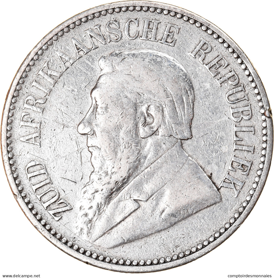 Monnaie, Afrique Du Sud, 2-1/2 Shillings, 1895, TB, Argent, KM:7 - Zuid-Afrika