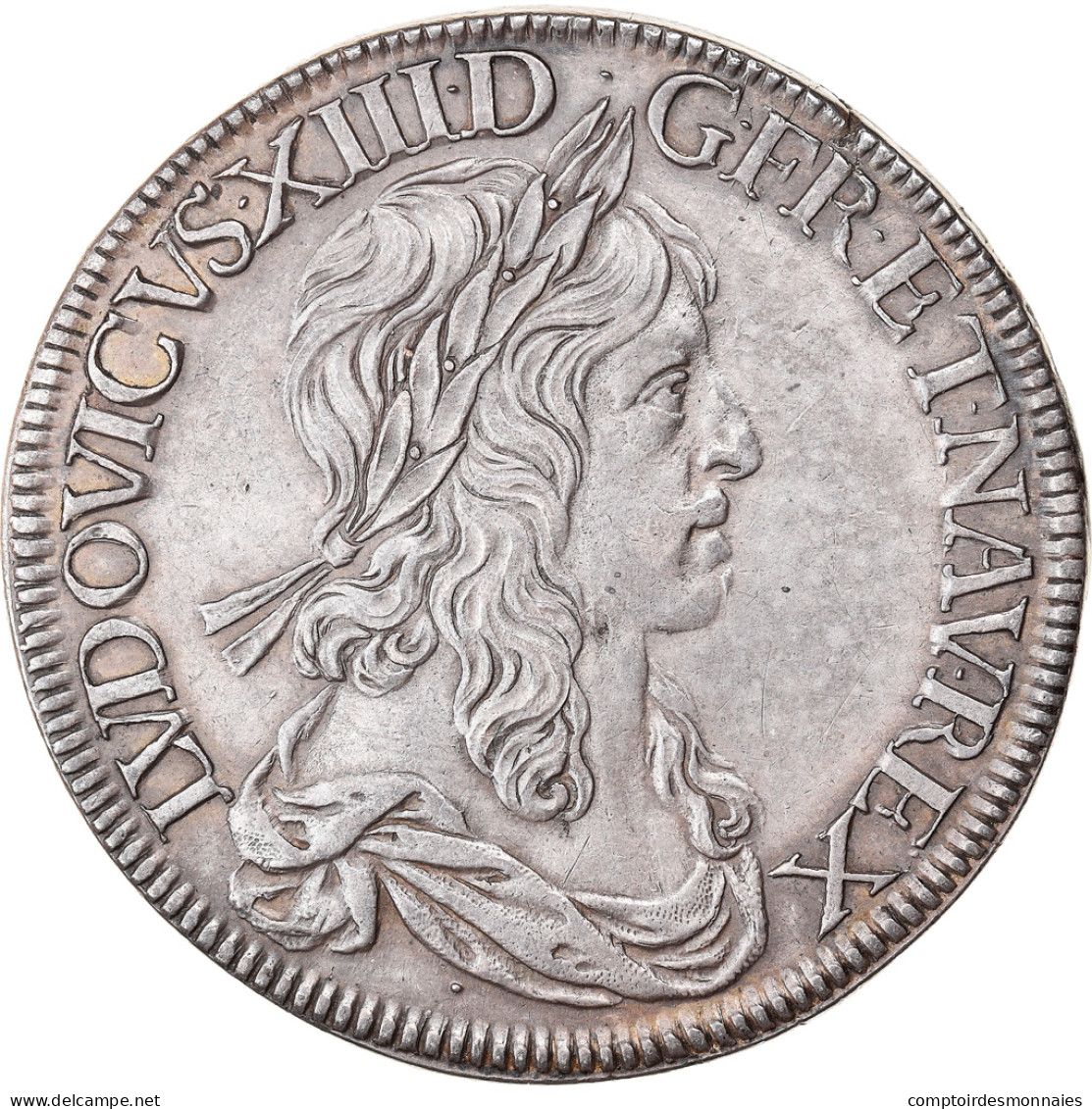 Monnaie, France, Louis XIII, Écu De 60 Sols, Premier Poinçon De Warin, Ecu - 1610-1643 Louis XIII Le Juste